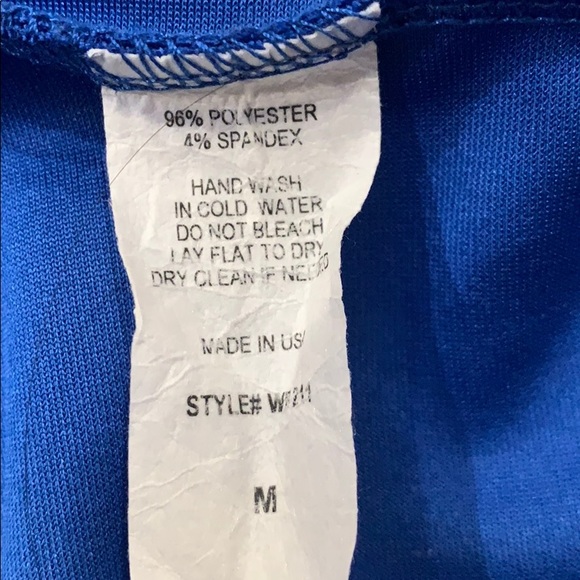 Made By Johnny Mini Skater Skirt in royal blue, M - Picture 5 of 7